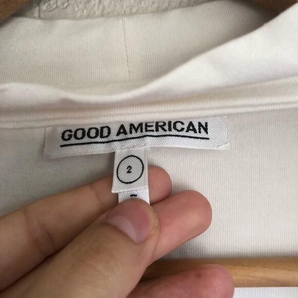 Good American white long sleeve tee shirt - Picture 5 of 8